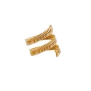 Federica Tosi Spiralring 18kt guldpläterad brons Yellow, Dam