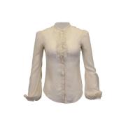 Alexander McQueen Pre-owned Pre-owned Silke toppar White, Dam