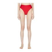 Ziah Retro High Waist Bikini Bottoms Red, Dam