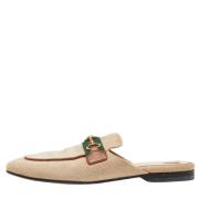 Gucci Vintage Pre-owned Canvas mules Beige, Dam