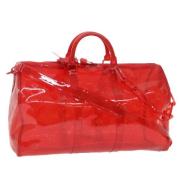 Louis Vuitton Vintage Pre-owned Plast handvskor Red, Dam