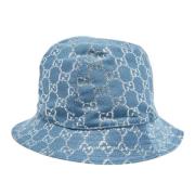 Gucci Vintage Pre-owned Canvas hattar-och-kepsar Blue, Dam