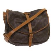 Louis Vuitton Vintage Pre-owned Canvas louis-vuitton-vskor Brown, Dam