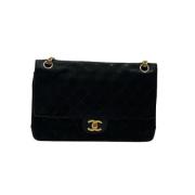 Chanel Vintage Pre-owned Canvas chanel-vskor Black, Dam