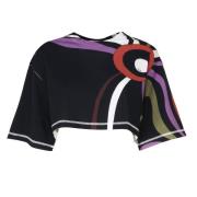 Emilio Pucci Svarta T-shirts och Polos Multicolor, Dam