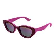 Gucci Trendiga dubbelskikts solglasögon Gg1638S Purple, Unisex