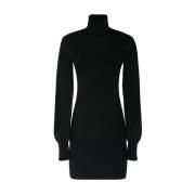 Max Mara Svart Leandro Ull Silke Mini Klänning Black, Dam