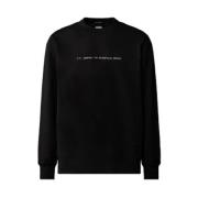 C.p. Company Metropolis Series Stretch Fleece Graphic Sweatshirt Black...