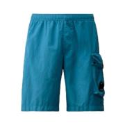 C.p. Company Nylon Cargo Swim Shorts i Ink Blue Blue, Herr