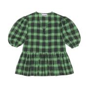 Ganni Blouses Shirts Green, Dam