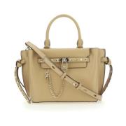 Michael Kors Legacy Satchel Kamel Läder Väska Beige, Dam