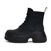 Cesare Gaspari Modernt Platform Ankelboots Black, Dam