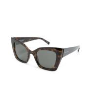 Saint Laurent SL 552 008 Sunglasses Brown, Dam