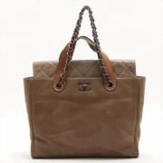 Chanel Vintage Pre-owned Laeder handvskor Brown, Dam