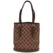 Louis Vuitton Vintage Pre-owned Canvas axelremsvskor Brown, Dam