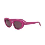 Celine Bold 3 Dots Cat-Eye Solglasögon Pink, Dam