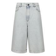 Liviana Conti Ljusblå Denim Bermuda Shorts Blue, Dam