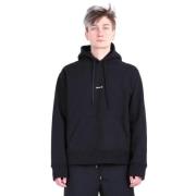 Oamc Svart Mark Hoodie med Logotyptryck Black, Herr