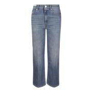 PT Torino Denim Jeans med bältesöglor Blue, Dam