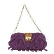 Salvatore Ferragamo Pre-owned Pre-owned Bomull axelremsvskor Purple, D...