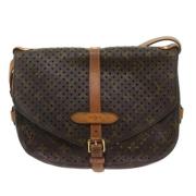 Louis Vuitton Vintage Pre-owned Canvas axelremsvskor Brown, Dam