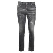 Dsquared2 Slim Fit Stretch Denim Jeans Gray, Dam