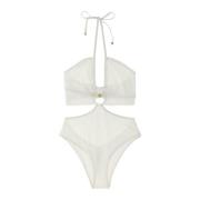 Max Mara Havskläder Vit Cleopatra Intero White, Dam