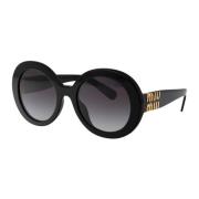Miu Miu Stiliga solglasögon för sommardagar Black, Dam