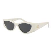 Miu Miu Stiliga solglasögon med 0MU 06Ys design White, Dam