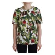 Dolce & Gabbana Bomull Frukt T-shirt Multicolor, Dam