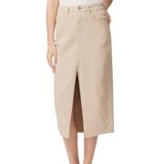 PAIGE Midi Kjol Angela Beige, Dam