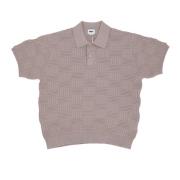 Obey Alfred Polo Sweater i Silver Grey Gray, Herr
