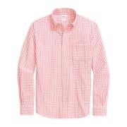 Brooks Brothers Röd Sport Fredag Skjorta med Polo Button Down Krage Re...