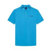 Hackett Aston Martin Tipped Polo Blue, Herr