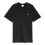 Lacoste Premium Pima Bomull T-shirt för Män Black, Herr