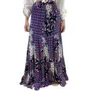 Ba&Sh Tryckt Maxi Kjol i Violett Multicolor, Dam