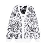 Off White Monokrom Cardigan Multicolor, Herr