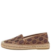 Gucci Vintage Pre-owned Laeder espadriller Brown, Dam