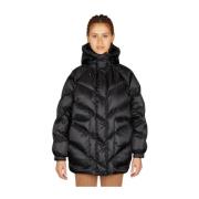 Moncler Logo Patch Shell Jacka Black, Dam