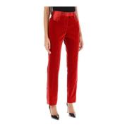 Tom Ford Slim-fit Trousers Red, Dam