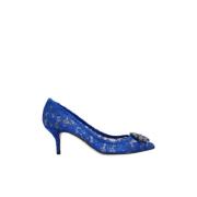 Dolce & Gabbana ‘Bellucci’ spets stiletto pumps Blue, Dam