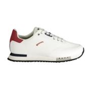 Blauer Vit Polyester Sneaker för Män White, Herr