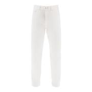 Maison Kitsuné Slim-fit Jeans White, Herr
