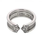 Cartier Vintage Pre-owned Vitt guld ringar Gray, Dam