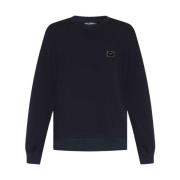 Dolce & Gabbana Sweatshirt med logotyp Blue, Herr