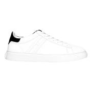 Hogan Vita Lädersneakers med Svarta Detaljer White, Herr