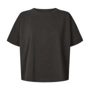 Rabens Saloner Svart Oversize T-shirt Margot Stil Black, Dam