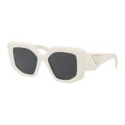 Prada Stiliga solglasögon med 0PR 14Zs White, Dam