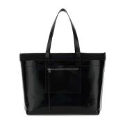 Alexander McQueen Canvas Shopping Bag Black, Herr