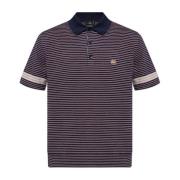 Etro Randigt mönster polo Blue, Herr